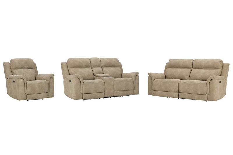 Next-Gen DuraPella Sand Power Reclining Sofa, Loveseat and Recliner -  Ashley - DMV Furniture