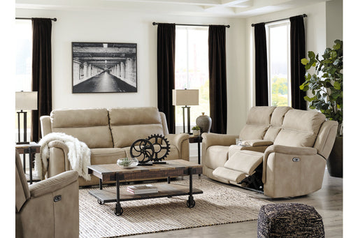 Next-Gen DuraPella Sand Power Reclining Sofa, Loveseat and Recliner -  Ashley - DMV Furniture