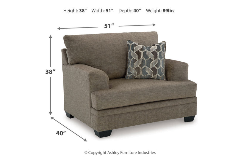 Stonemeade  Oversized Chair and Ottoman -  Ashley - DMV Furniture