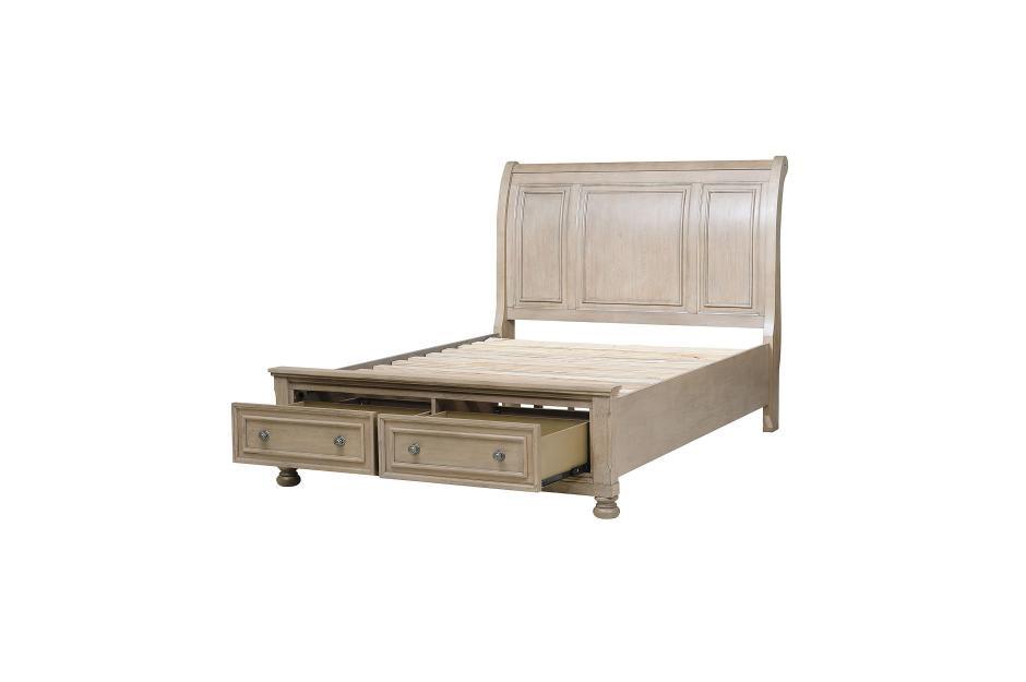 Bethel Eastern King Sleigh Platform Bed With Footboard Storages 2259Kgy-1Ek | Homelegance
