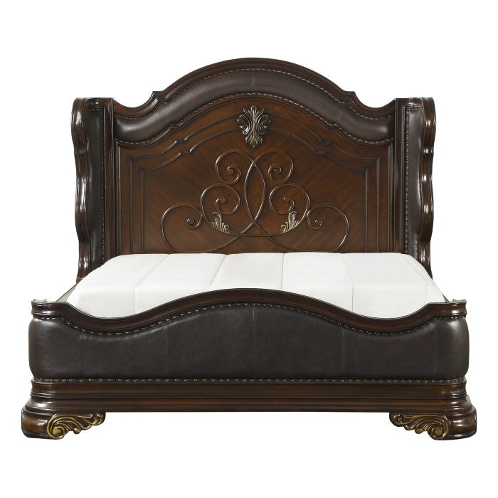 Royal Highlands Queen Bed In Rich Cherry 1603-1 | Homelegance