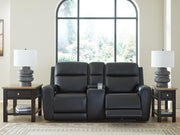 5Z-Comfort Onyx Power Reclining Loveseat with Console - PCU1090218