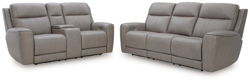 5Z-Comfort Sofa and Loveseat in Coin - PKG022060