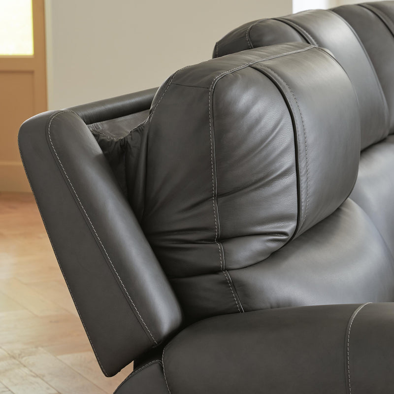 5Z - Pittson Anchor 2-Piece Power Reclining Sectional Loveseat - PCU12600S1