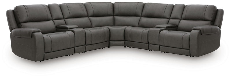 5Z - Pittson Anchor 7-Piece Power Reclining Sectional - PCU12600S11