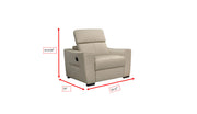 6021 Cream Sectional And Armchair W/ Manual Recliners Set - p14097
