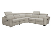 6021 Grey Sectional And Armchair W/ Manual Recliners Set - p14111