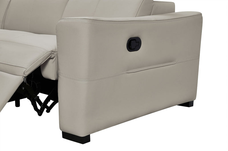 6021 Grey Sectional And Armchair W/ Manual Recliners Set - p14111