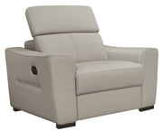 6021 Grey Sectional And Armchair W/ Manual Recliners Set - p14111