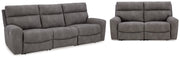 Next-Gen Slate DuraPella Sofa and Loveseat from Ashley - DMV Furniture