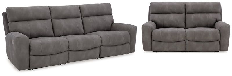 Next-Gen Slate DuraPella Sofa and Loveseat from Ashley - DMV Furniture