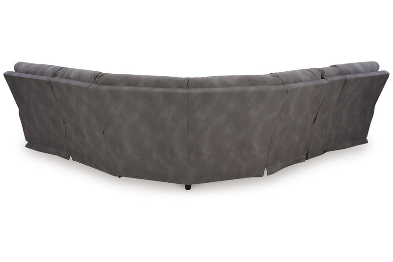 Next-Gen DuraPella Slate 6-Piece Power Reclining Sectional -  Ashley - DMV Furniture