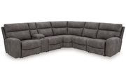Next-Gen DuraPella Slate 6-Piece Power Reclining Sectional -  Ashley - DMV Furniture