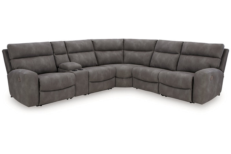 Next-Gen DuraPella Slate 6-Piece Power Reclining Sectional -  Ashley - DMV Furniture