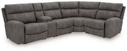 Next-Gen Durapella Slate 5-Piece Power Reclining Sectional from Ashley - DMV Furniture