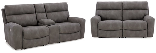 Next-Gen Slate DuraPella Sofa and Loveseat from Ashley - DMV Furniture