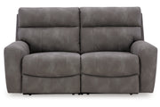 Next-Gen DuraPella Slate 2-Piece Power Reclining Sectional Loveseat -  Ashley - DMV Furniture