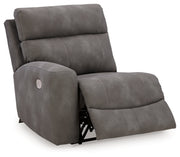 Next-Gen Durapella Slate 5-Piece Power Reclining Sectional from Ashley - DMV Furniture