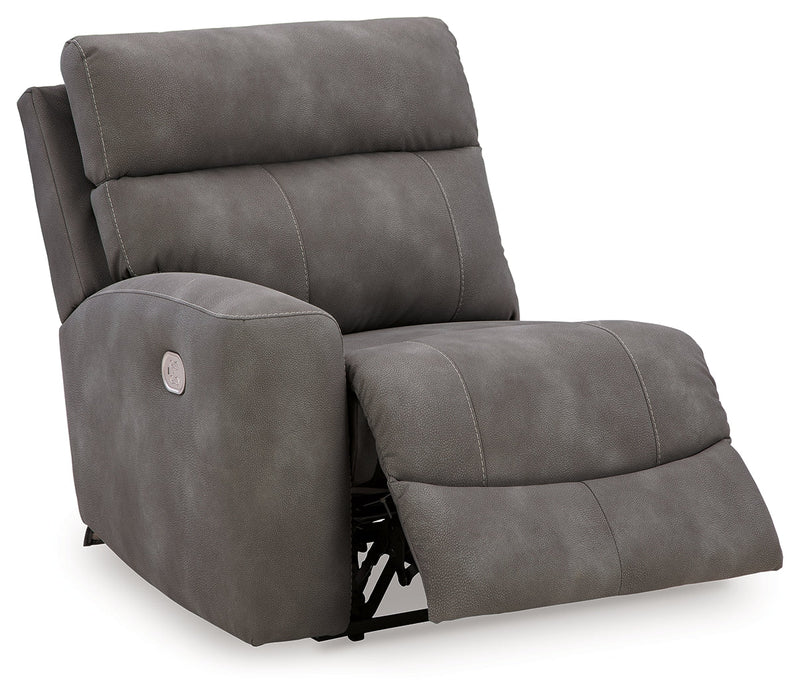 Next-Gen Durapella Slate 5-Piece Power Reclining Sectional from Ashley - DMV Furniture