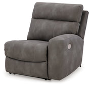 Next-Gen Durapella Slate 5-Piece Power Reclining Sectional from Ashley - DMV Furniture