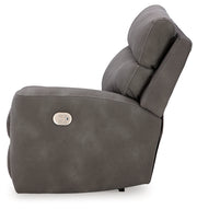 Next-Gen Durapella Slate 5-Piece Power Reclining Sectional from Ashley - DMV Furniture