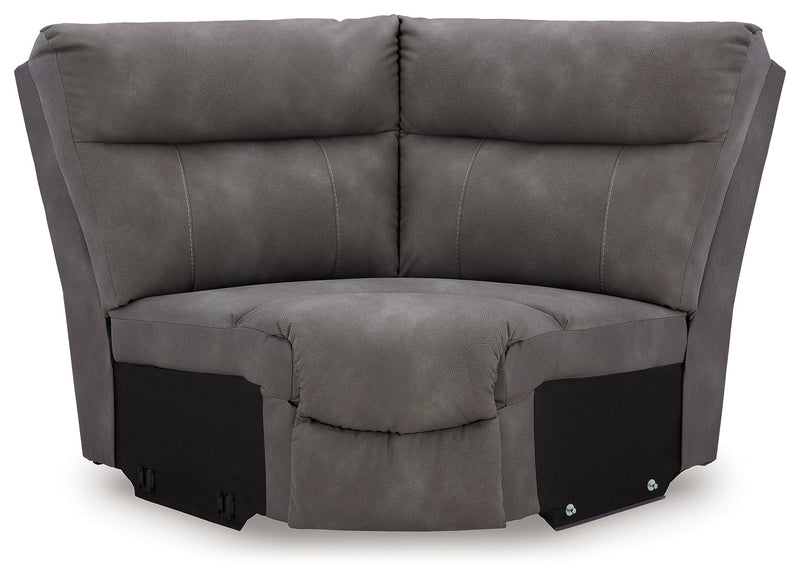 Next-Gen Durapella Slate 4-Piece Power Reclining Sectional from Ashley - DMV Furniture