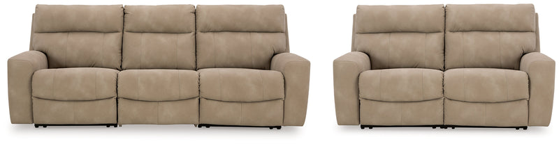 Next-Gen Sand DuraPella Sofa and Loveseat from Ashley - DMV Furniture