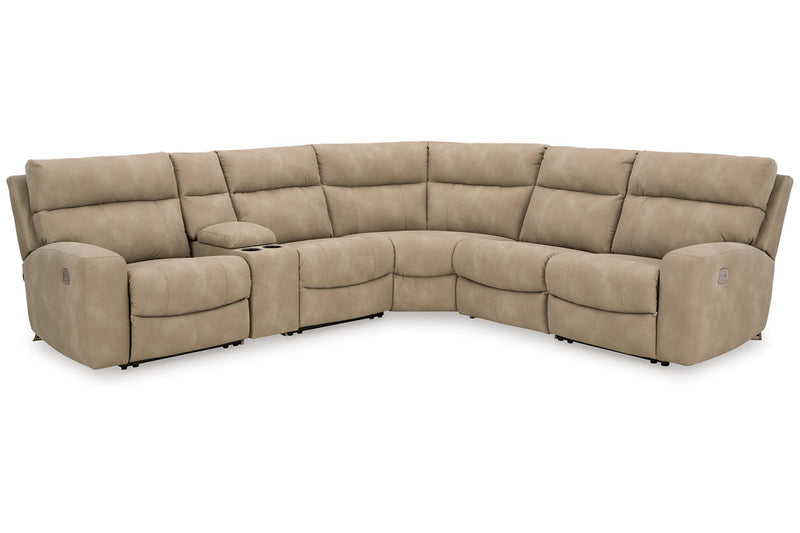 Next-Gen DuraPella Sand 6-Piece Power Reclining Sectional -  Ashley - DMV Furniture