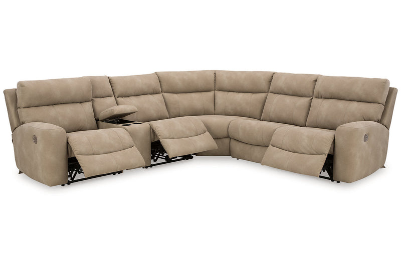 Next-Gen DuraPella Sand 6-Piece Power Reclining Sectional -  Ashley - DMV Furniture