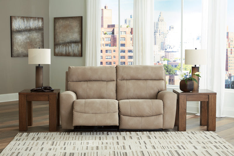 Next-Gen DuraPella Sand 2-Piece Power Reclining Sectional Loveseat -  Ashley - DMV Furniture