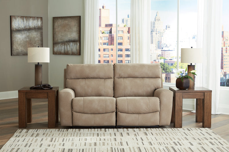 Next-Gen DuraPella Sand 2-Piece Power Reclining Sectional Loveseat -  Ashley - DMV Furniture
