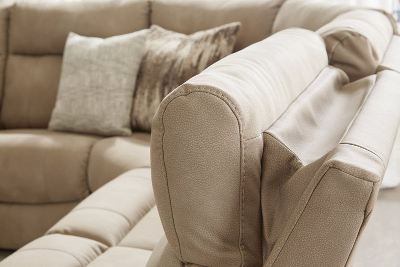 Next-Gen DuraPella Sand 6-Piece Power Reclining Sectional -  Ashley - DMV Furniture