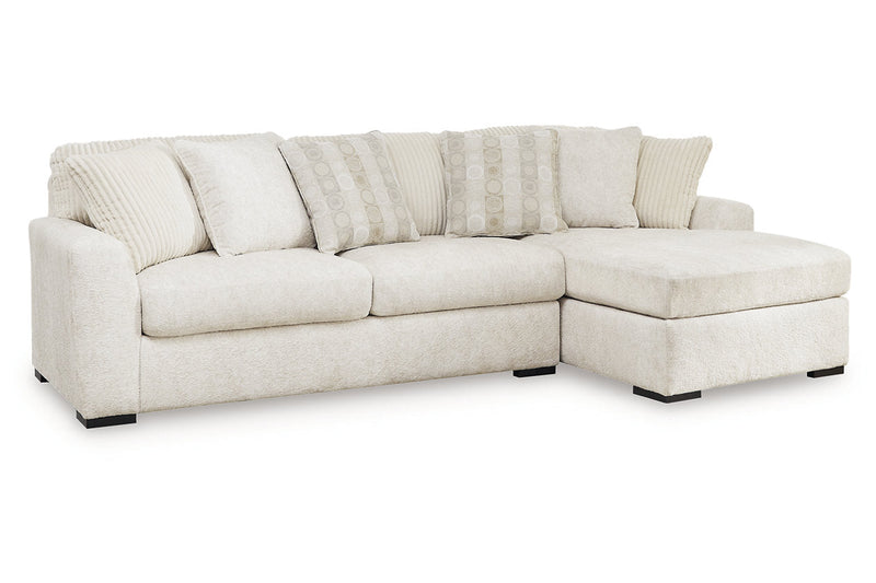 Chessington Ivory 2-Piece Sectional with Chaise -  Ashley - DMV Furniture