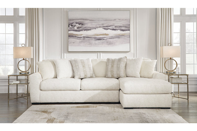 Chessington Ivory 2-Piece Sectional with Chaise -  Ashley - DMV Furniture