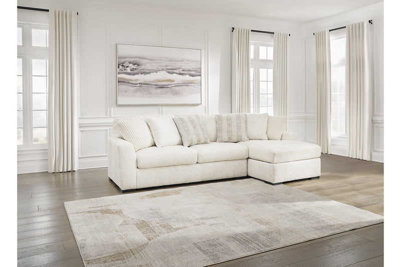 Chessington Ivory 2-Piece Sectional with Chaise -  Ashley - DMV Furniture