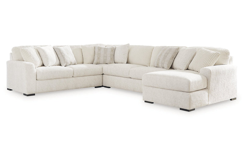Chessington Ivory 4-Piece Sectional with Chaise -  Ashley - DMV Furniture