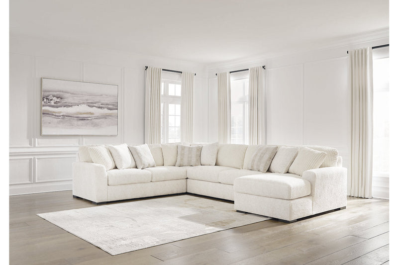 Chessington Ivory 4-Piece Sectional with Chaise -  Ashley - DMV Furniture