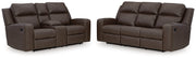 Lavenhorne Umber Reclining Sofa and Loveseat from Ashley - DMV Furniture