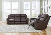 Lavenhorne Umber Reclining Sofa and Loveseat from Ashley - DMV Furniture