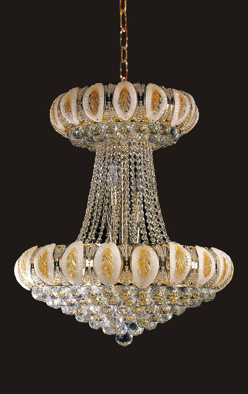 6685HC-24''X28'' CHROME MURANO STYLE CHANDELIER WITH EXTENDED TOP AND EXTRA CRYSTAL (CB162)(FO210) - 210000003614