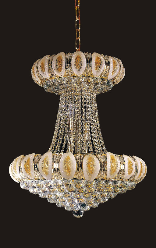 6685HC-24''X28'' CHROME MURANO STYLE CHANDELIER WITH EXTENDED TOP AND EXTRA CRYSTAL (CB162)(FO210) - 210000003614