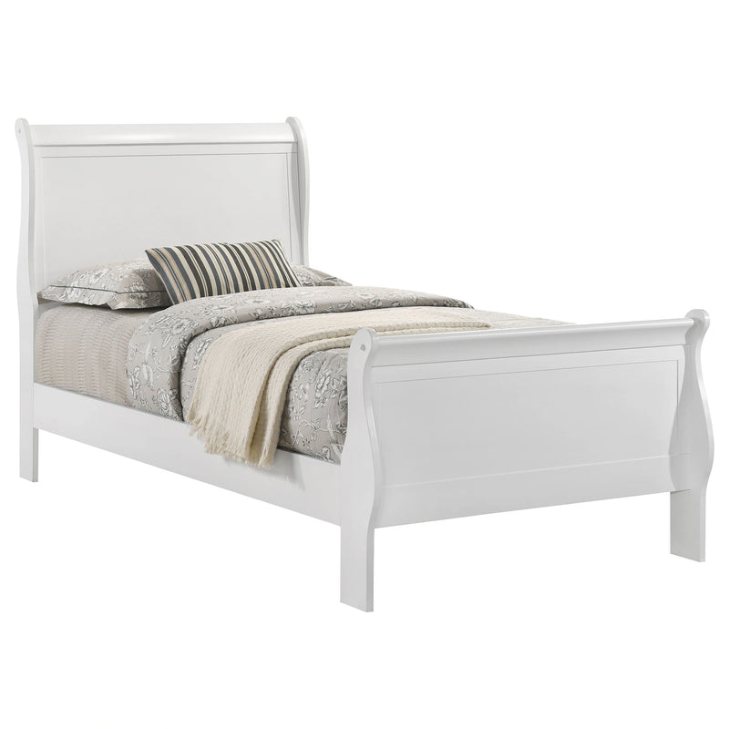 Louis Philippe Sleigh Panel Bed