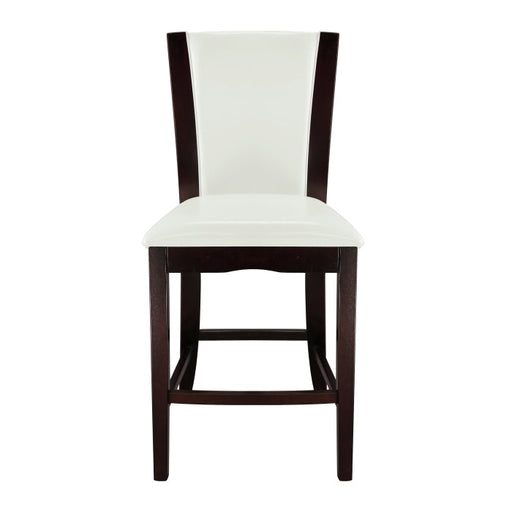 710-24W Counter Height Chair, White Bi-Cast Vinyl, Set of 2 - 710-24W
