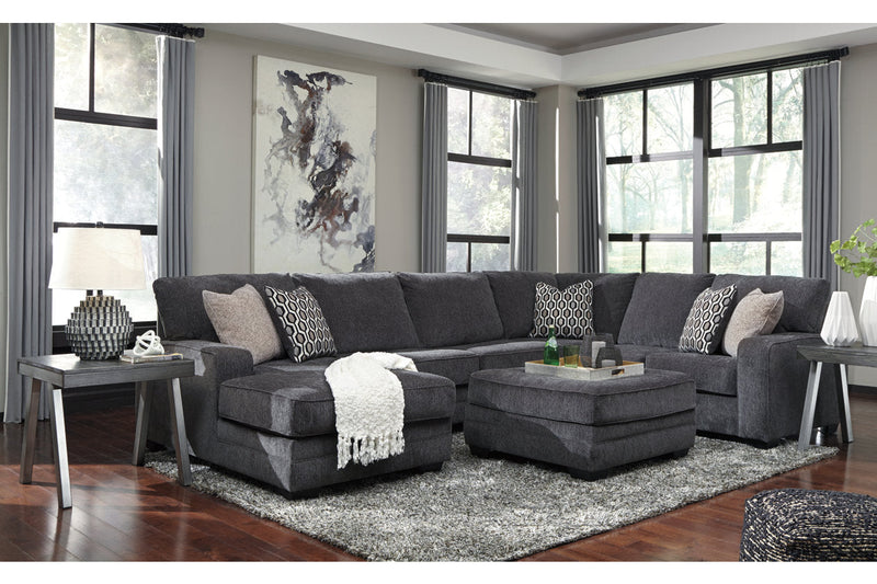 Tracling Slate 3-Piece LAF Chaise Sectional -  Ashley - DMV Furniture