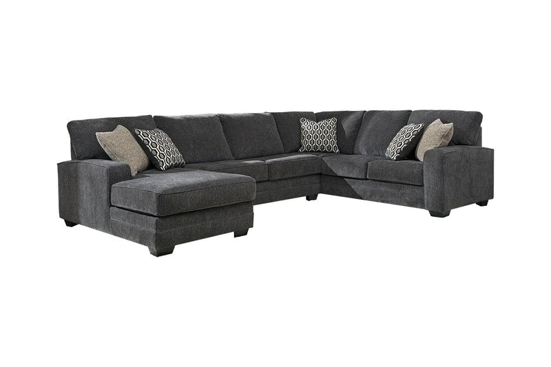 Tracling Slate 3-Piece LAF Chaise Sectional -  Ashley - DMV Furniture