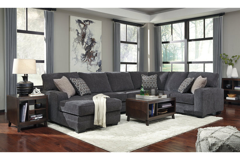 Tracling Slate 3-Piece LAF Chaise Sectional -  Ashley - DMV Furniture