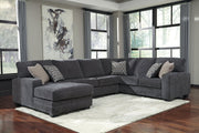 Tracling Slate 3-Piece LAF Chaise Sectional -  Ashley - DMV Furniture