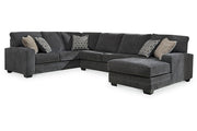 Tracling Slate 3-Piece Sectional with Ottoman -  Ashley - DMV Furniture