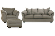 Darcy Cobblestone Sofa, Chair and Ottoman -  Ashley - DMV Furniture