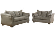 Darcy Cobblestone Sofa and Loveseat -  Ashley - DMV Furniture